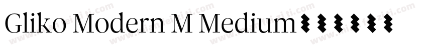 Gliko Modern M Medium字体转换